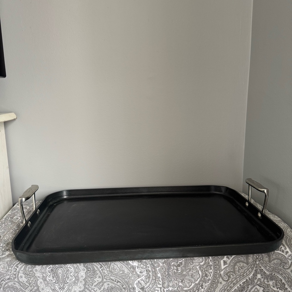 All-Clad Black Metal Cooking Tray